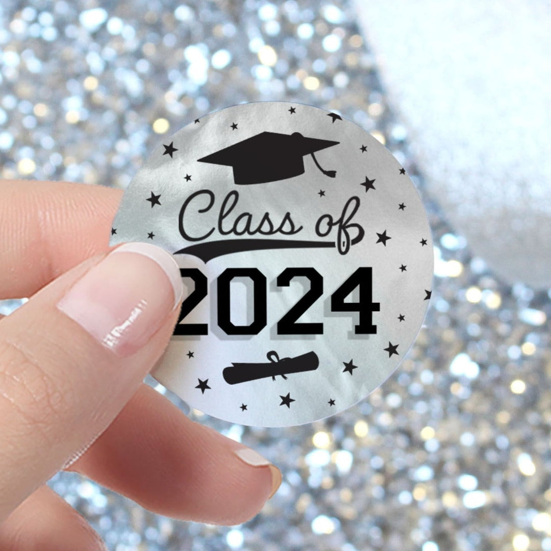 Graduation Class of 2024 Round Stickers - Grad Party Favor Labels (10  Colors) – Distinctivs Party
