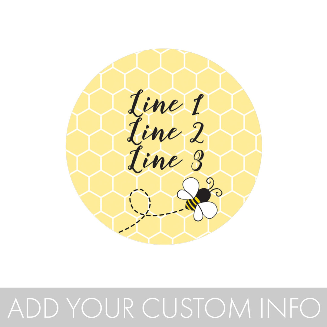 Personalized Bumble Bee: Baby Shower, Kid's Birthday, Bridal Shower -  Favor Labels - 40 Stickers