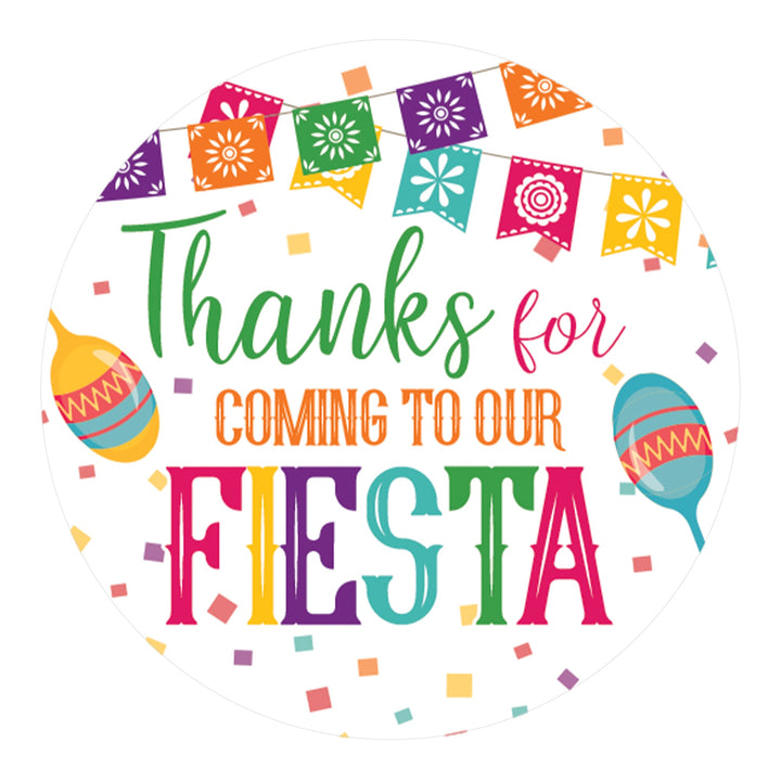 Taco 'Bout a Baby: Baby Shower - Thanks for Coming to Our Fiesta Stickers - 40 Stickers