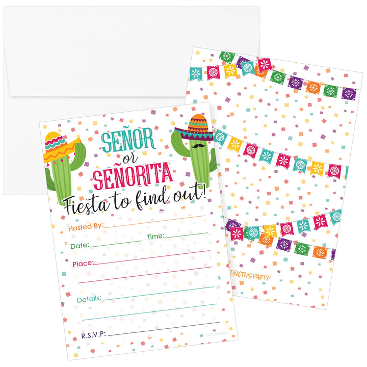 Taco 'Bout a Baby: Baby Shower -  "Fiesta" Party Invitations – 10 Pack