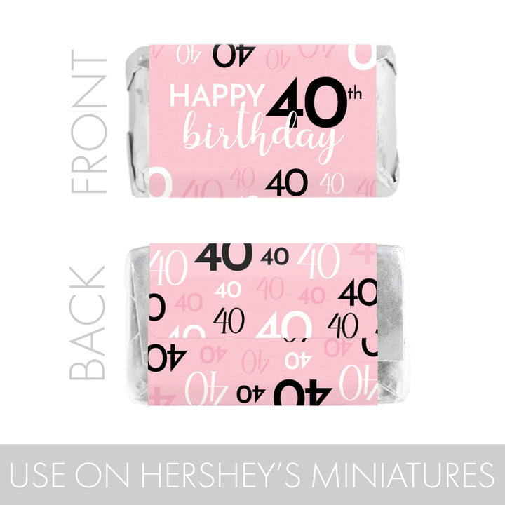 40th Hersheys Miniatures candy bar wrapper for 40th birthday