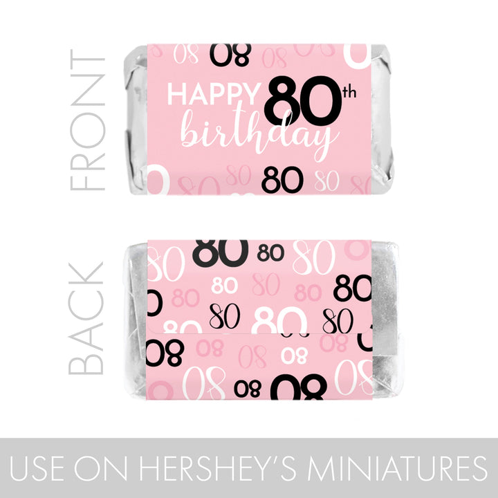 80th Hersheys Miniatures candy bar wrapper for 80th birthday