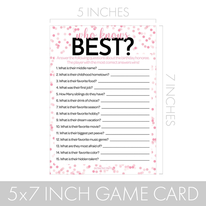Born in The 2000s Pink & Black - Adult Birthday - Party Game Bundle - 3 Games for 20 Guests