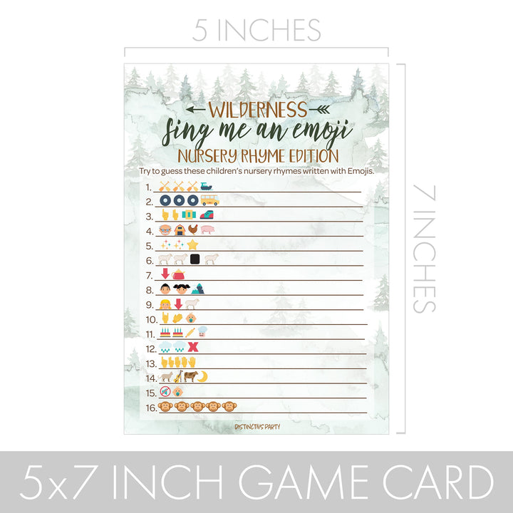 Little Adventurer: Baby Shower Game - Sing Me An Emoji and Animal Pregnant Match - Paquete de dos juegos - 20 tarjetas de doble cara