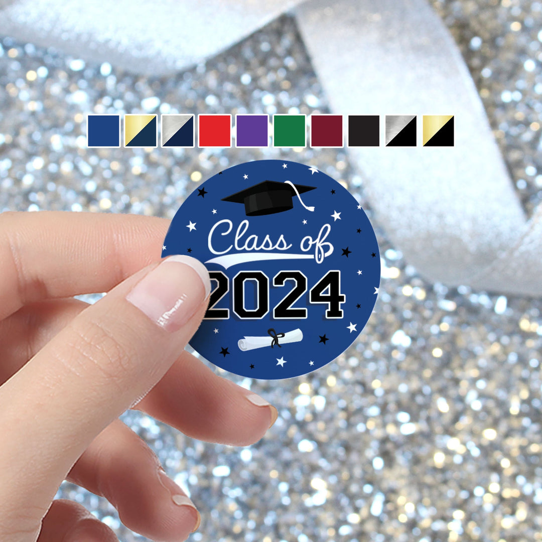 2021 Graduation Invitation Envelope Seals, Gold Foil Stickers (1