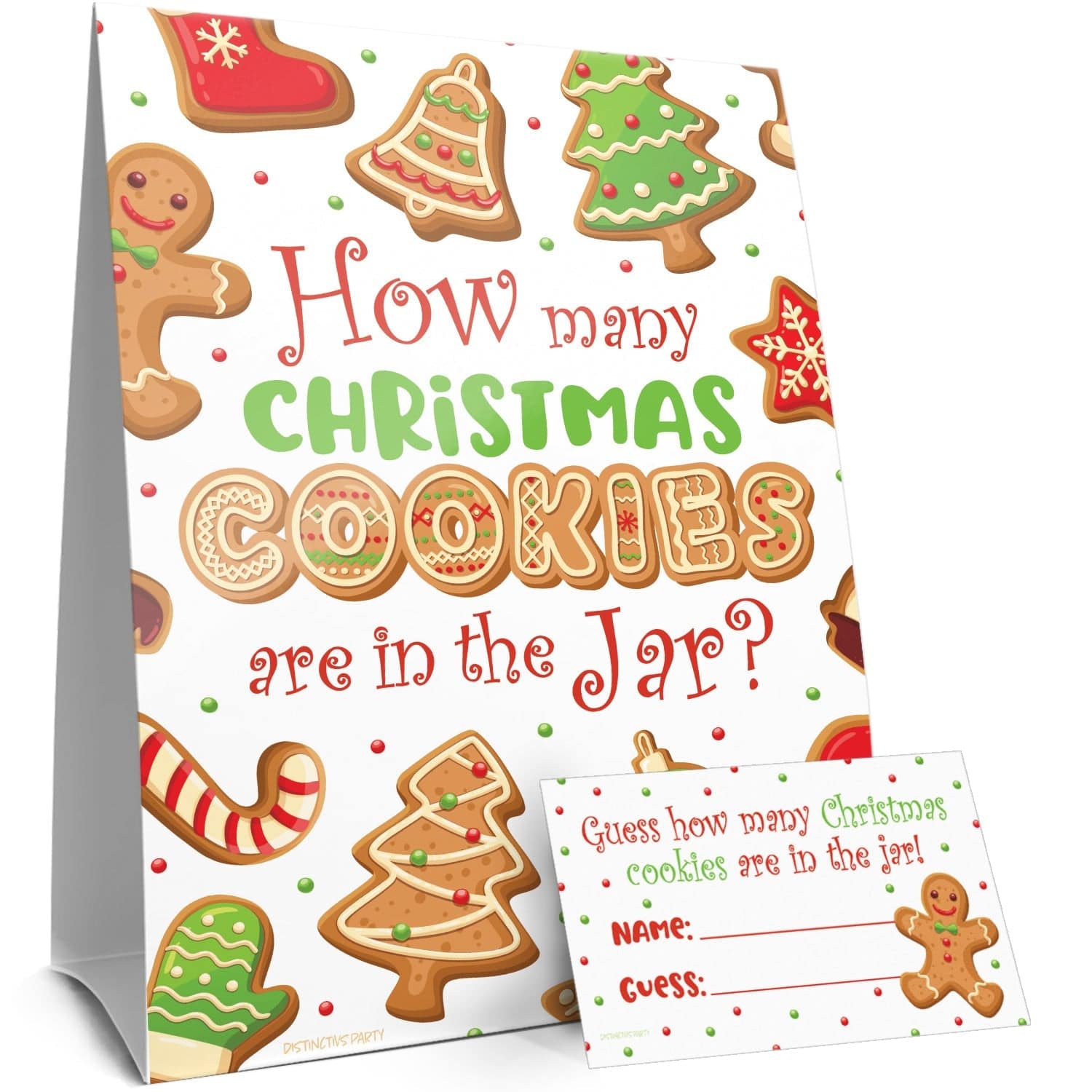 Christmas Party Game: Guess How Many Cookies in the Jar - Distinctivs Party