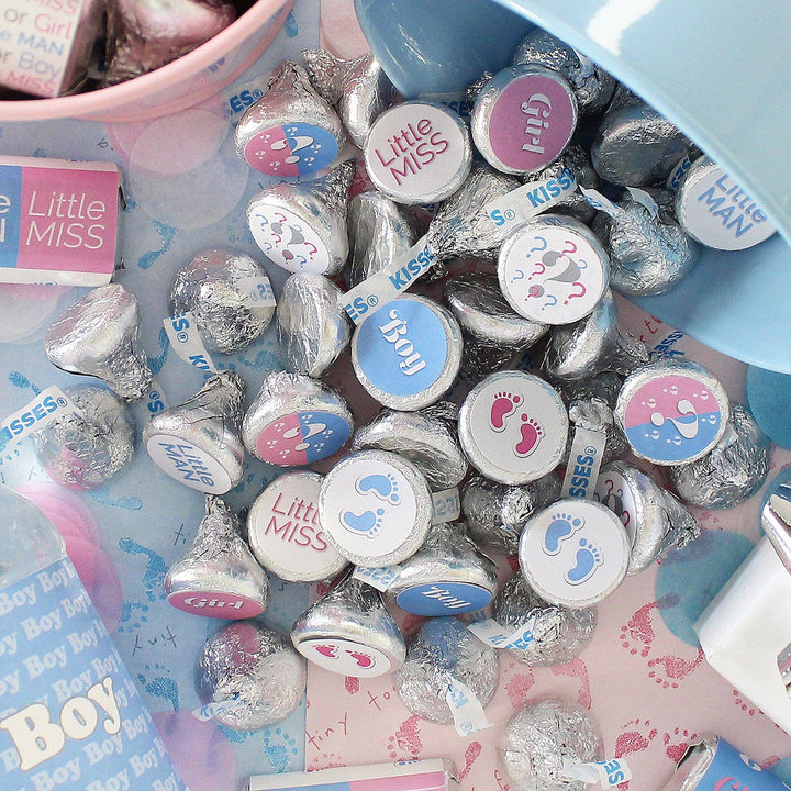 Baby Gender Reveal Party Stickers - 180 Count