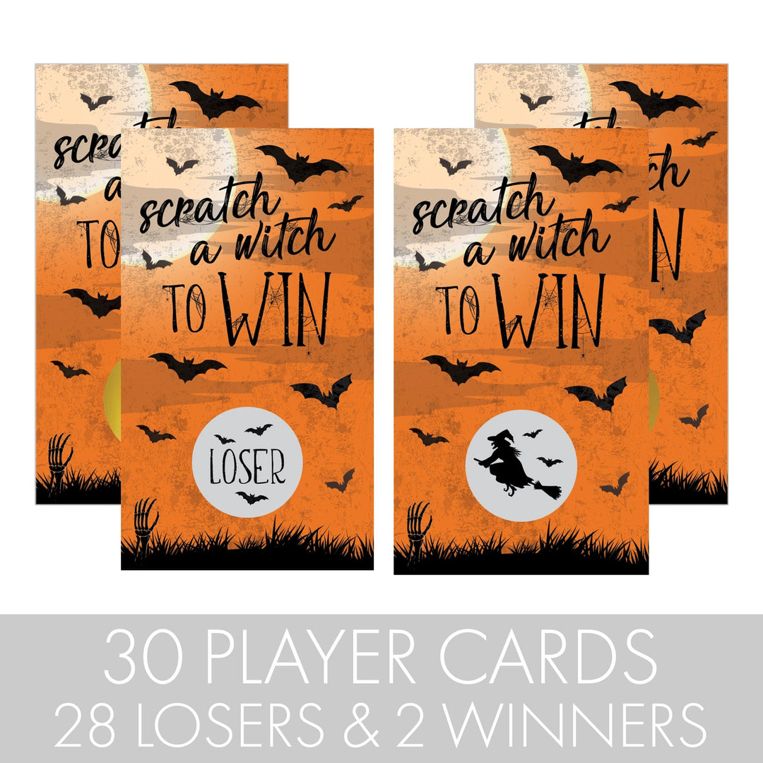 Halloween Party Scratch Off Game Cards - 30 Scratchers