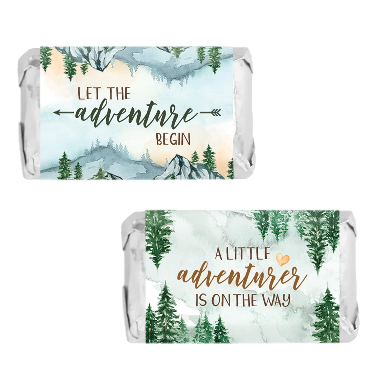 Little Adventurer - Baby Shower Hershey's Miniatures Candy Bar Wrappers Stickers - 45 Pack - Distinctivs Party