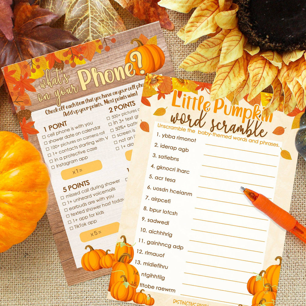 baby shower august September October November fall autumn season ideas decorations party supplies favors distinctivs