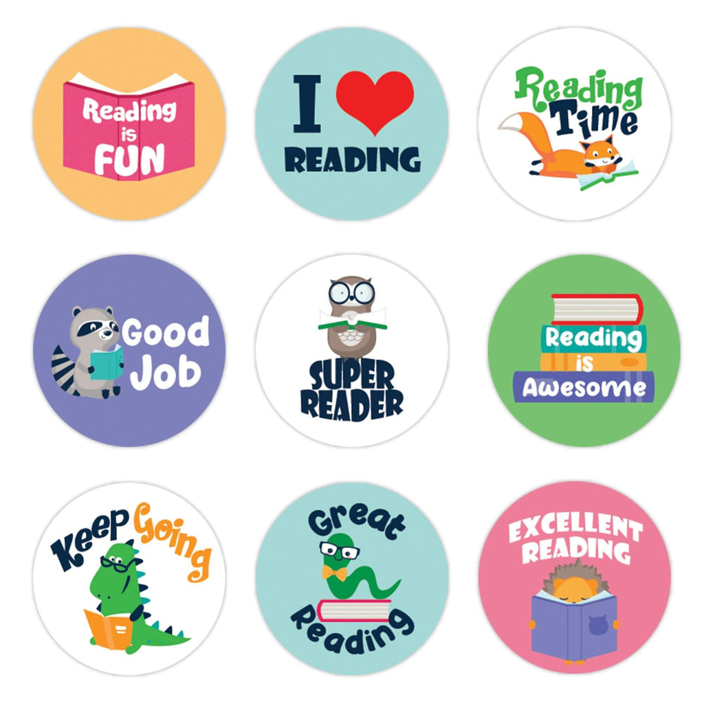 Motivational Teacher Reward Stickers for Students - Variety Pack (1,080 Stickers)