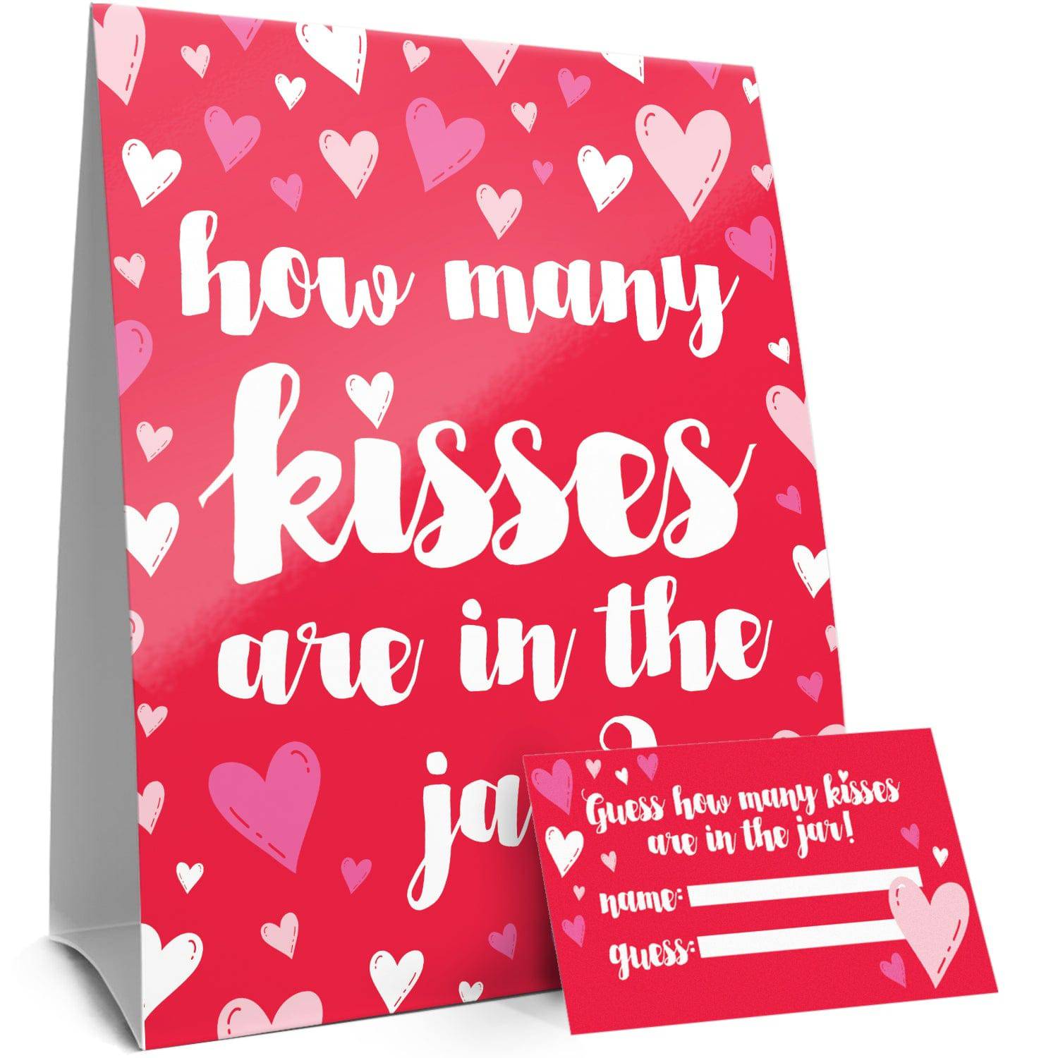 Valentine's Day Party Games: How Many Kisses in the Jar Game - Distinctivs Party