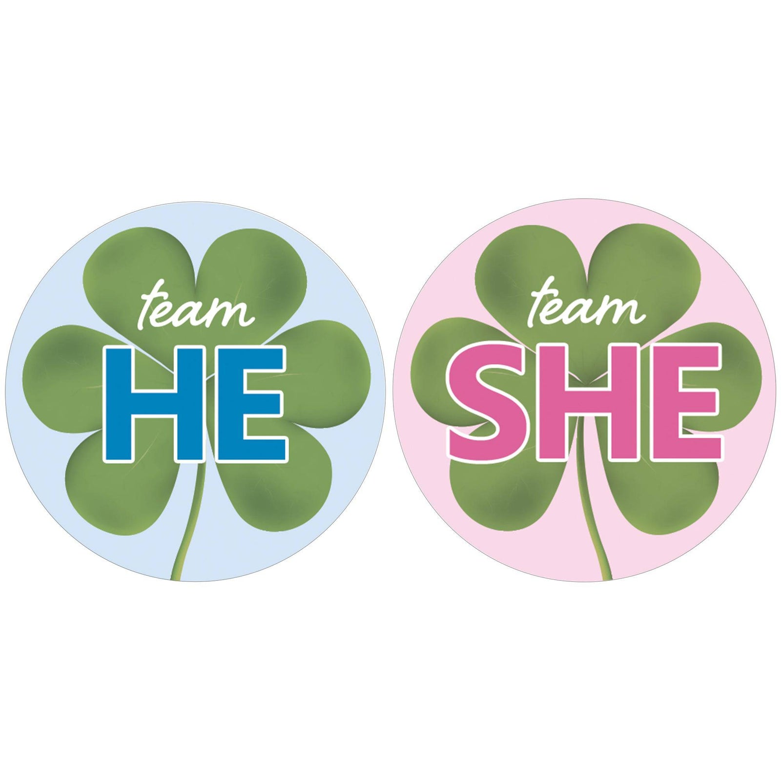 What Will Our Lucky Charm Be St. Patrick's Day Gender Reveal Stickers - 40 Stickers - Distinctivs Party